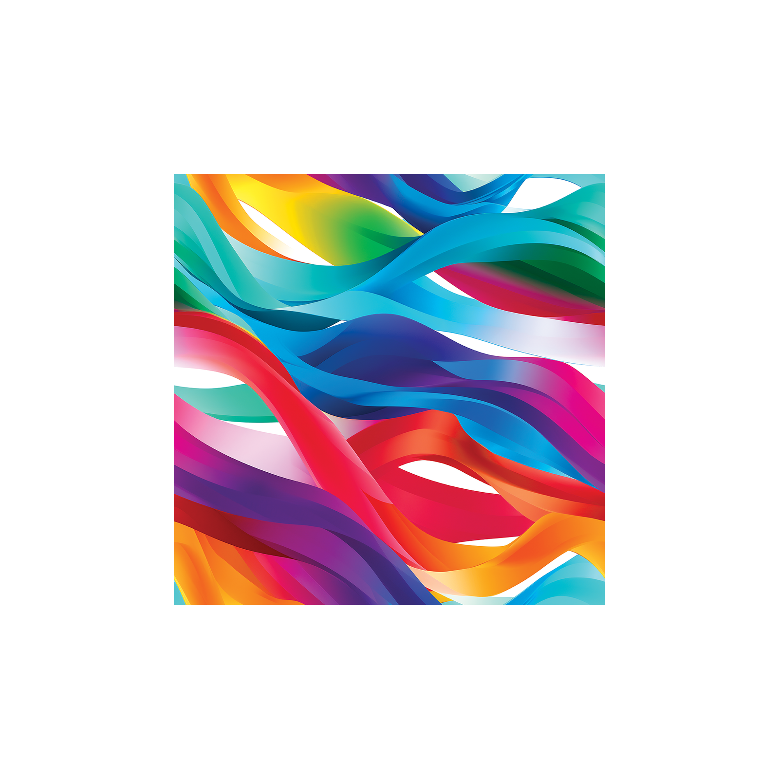 Tissu Amore Maison Cossettini, motif graphique multicolore fluide et contemporain, collection Atelier.