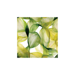 Tissu Brasilia Maison Cossettini, motif graphique végétal vert et jaune doré, collection Iconique & Signature.