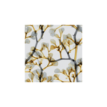 Tissu Futura Maison Cossettini, motif végétal noir et or, style graphique et moderne, collection Signature.